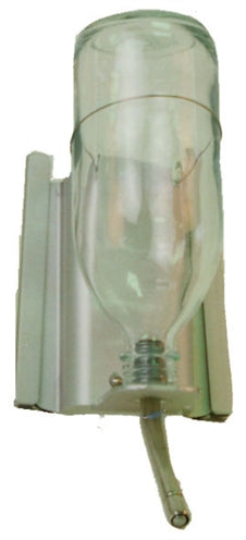 DRINKFLES GLAS MET HOUDER EN U PROFIEL 250 ML