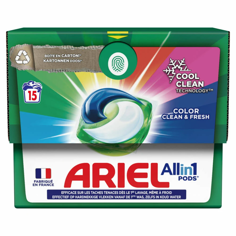 Ariel All-in-1 Pods Color Detergent Capsules 15 pieces - TOKOPOINT.COM