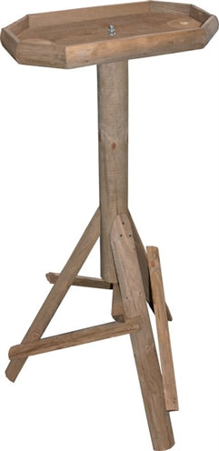 VOEDERTAFEL ACHTHOEKIG BRUIN 