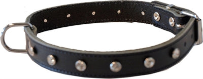 HALSBAND MET STRASS STEENTJES DONKERBRUIN 20 MMX45 CM