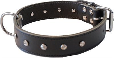 HALSBAND MET STRASS STEENTJES DONKERBRUIN 30 MMX62 CM