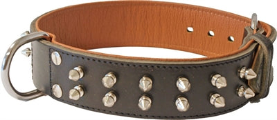 HALSBAND PIRAMIDE LUXE DONKERBRUIN 40 MMX50 CM