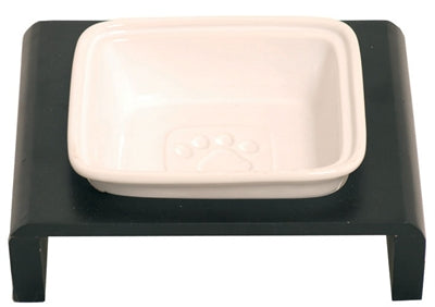 HONDENBAK MET HOUTEN FRAME 17 CM