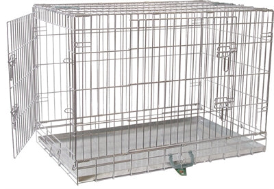 DRAADKOOI 2-DEURS VERZINKT NR 1 60X43X52 CM