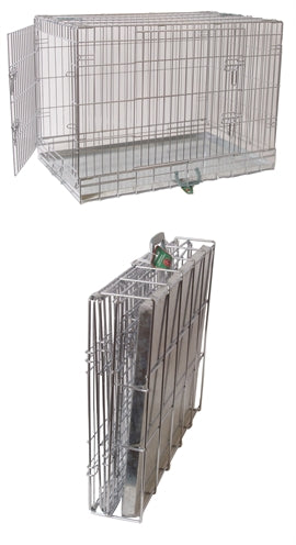 DRAADKOOI 2-DEURS VERZINKT NR 2 76X48X58 CM