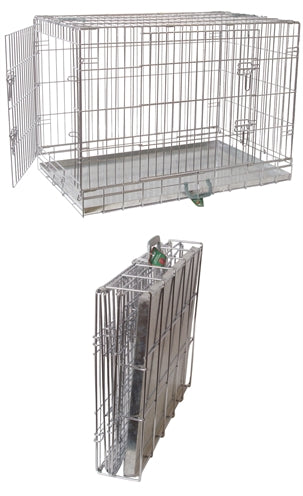 DRAADKOOI 2-DEURS VERZINKT NR 3 91X55X65 CM