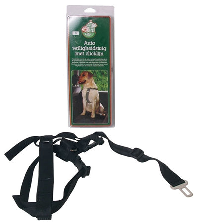 NYLON TUIG MET GORDELSLUITING ZWART 25 MMX HALS 45 CM-BUIK 65 C