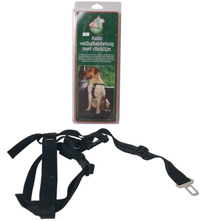 NYLON TUIG MET GORDELSLUITING ZWART 25 MMX HALS 60 CM-BUIK 80 C