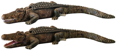 BUBBEL ORNAMENT KROKODIL 8X4X24 CM