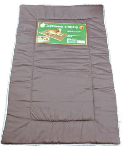 LIGBED 2-ZIJDIG GRIJS/WIT 75X47 CM