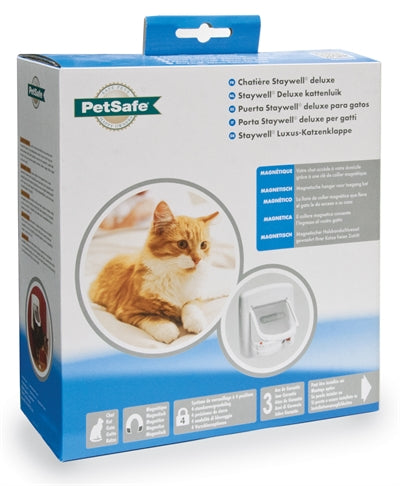 PETSAFE KATTENLUIK TOT 7 KG MAGNETISCH SLOT WIT 400
