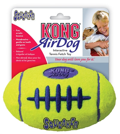 KONG AIRDOG FOOTBALL GEEL SMALL 9X5.5 CM