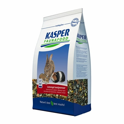 KASPER FAUNAFOOD HOBBYLINE GEMENGD KONIJNENVOER MET RODE WORTEL 3.5 KG