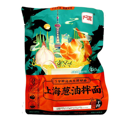 Baijia Shanghai Onion Oil Dry Noodle Fl 105g
