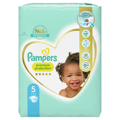 Pampers Premium Protection Size 5, Nappy x19, 11kg-16kg