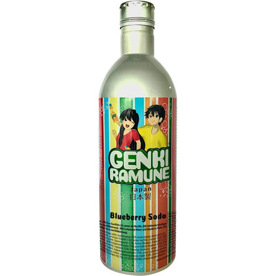 Genki Ramune Blueberry Drink