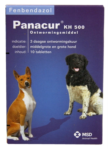 PANACUR HOND / KAT 500 MG 10 TABLET