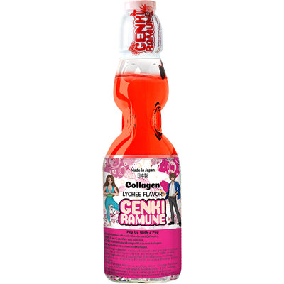 Genki Ramune Collagen Lychee Soda