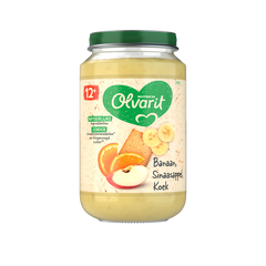 Olvarit Fruit Snack Banana Orange Biscuit 12months+ 200gr