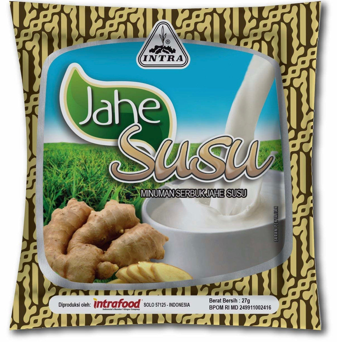 INTRA Jahe Susu Ginger Milk instant drinks 5x25g