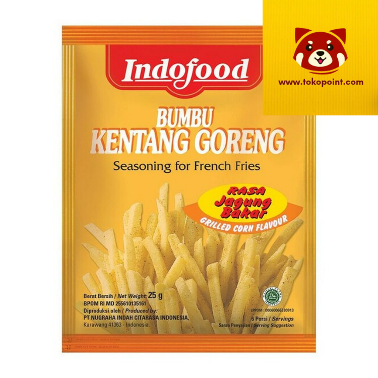 INDOFOOD French Fries Seasoning Grilled Corn Flavour 25g