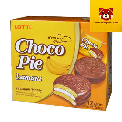 Lotte Choco Pie Banana Flavor 336g 12 pcs
