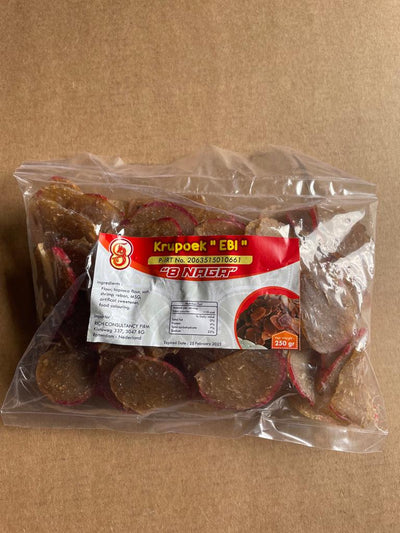 8 Naga Kerupuk Terasi Hitam 250g