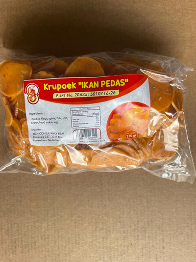 8Naga Kerupuk ikan pedas 250g