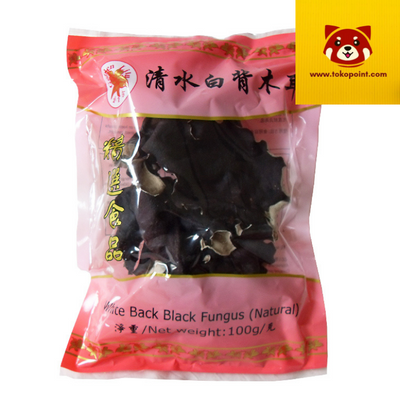 White Back Black Fungus 100g