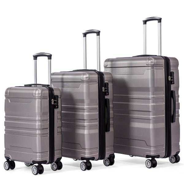 Hard Shell Hand Luggage Set of 3M,L,XL Suitcase with TSA Lock and Uni