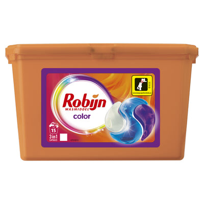 Robijn 3-In-1 Color Detergent Capsules 15 Washes