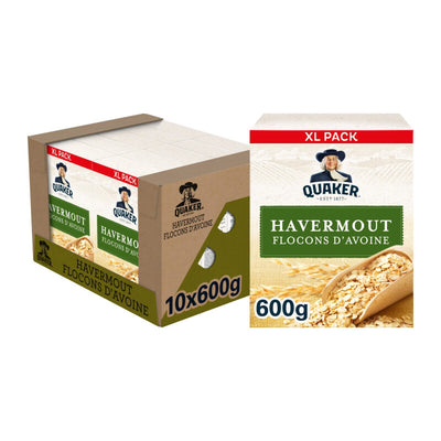 Quaker Quaker Havermout, 10 boxes x 600g
