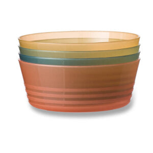 Blokker plastic dishes set 4 pieces