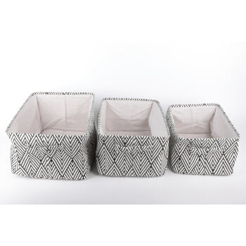 Storage Basket Set (3pcs 40*30*20cm, 37*27*18cm, 34*24*16…