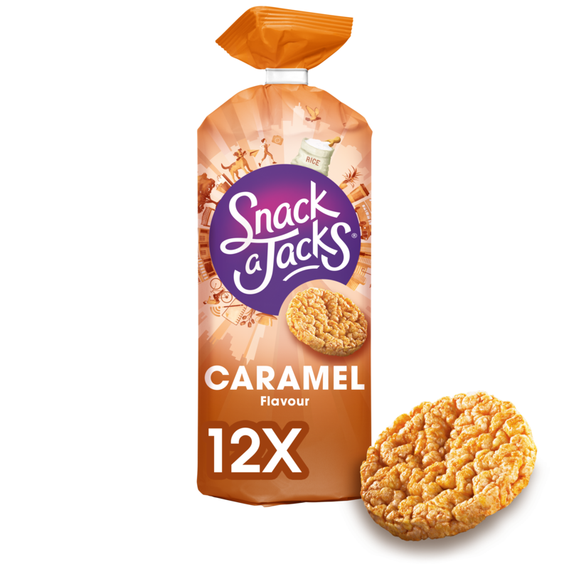 Snack A Jacks Rice Cake Caramel 159g