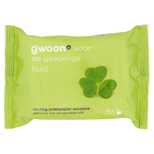 G'woon Wet Toilet Paper Sensitive 40 Sheets