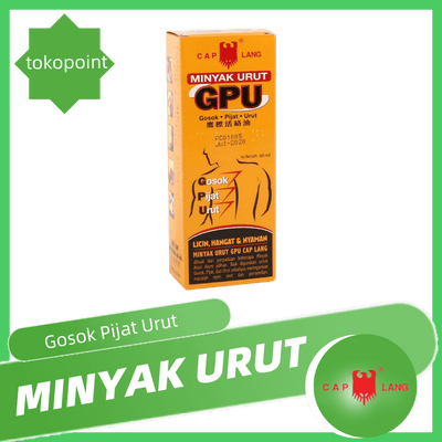 Cap Lang Minyak Gosok Oil for Massage Knead and RUB GPU 60ML