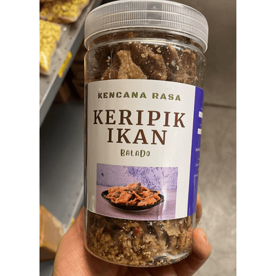 Kencana Rasa Keripik Ikan Balado 250g