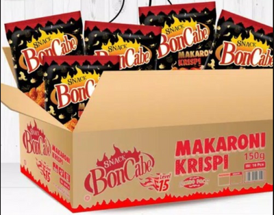 KOBE BON CABE Makaroni Snack Level 15 150g