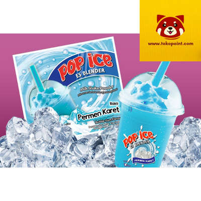 POP ICE MILK SHAKE POWDER BUBBLE GUM 10x25GR
