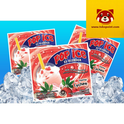 POP ICE MILK SHAKE POWDER LYCHEE 10x25GR