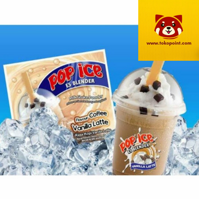 POP ICE MILK SHAKE POWDER VANILLA LATTE 10x25GR