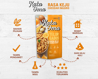Kata Oma Telur Gabus Keju Cheddar 63g