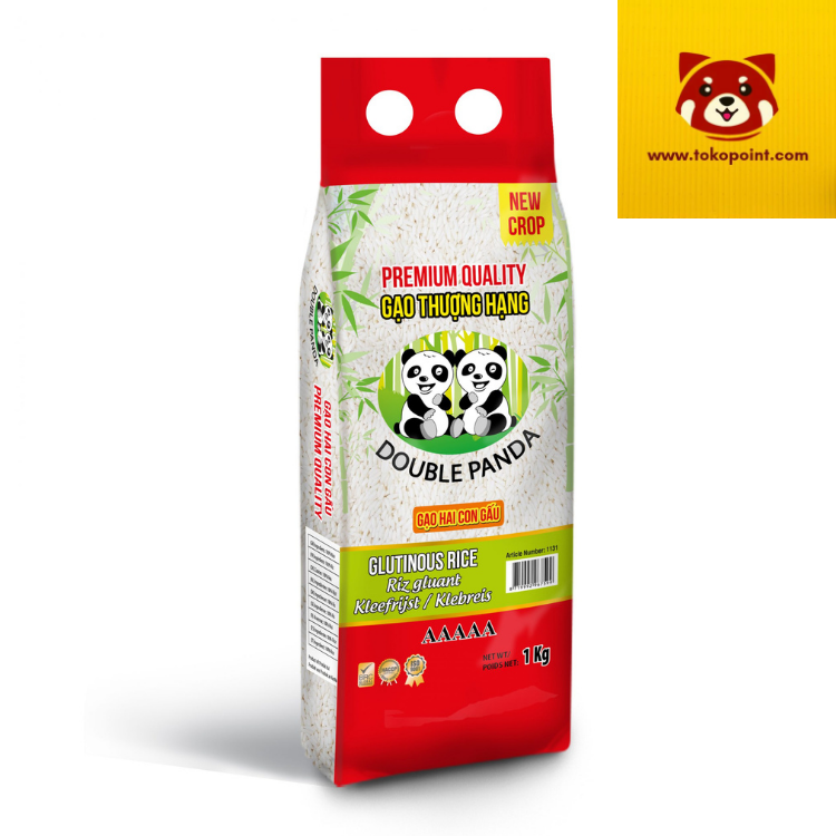 Double Panda white glutinous Rice 1kg - TOKOPOINT.COM - TOKOPOINT.COM
