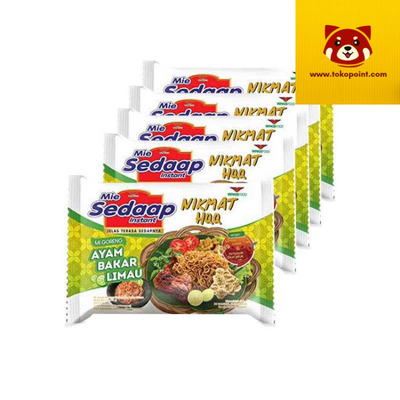 SEDAAP MIE INSTANT GORENG AYAM BAKAR LIMAU 89GR