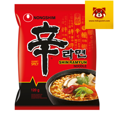 Nong Shim Instant Noodles Shin Hot & Spicy 120g